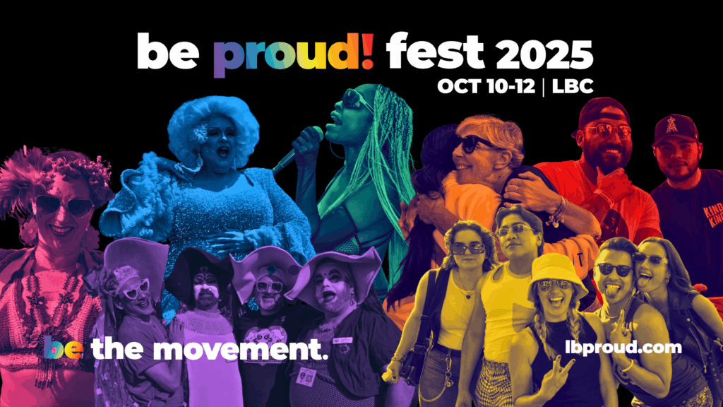 Queer artist performing at Be Proud Fest activation