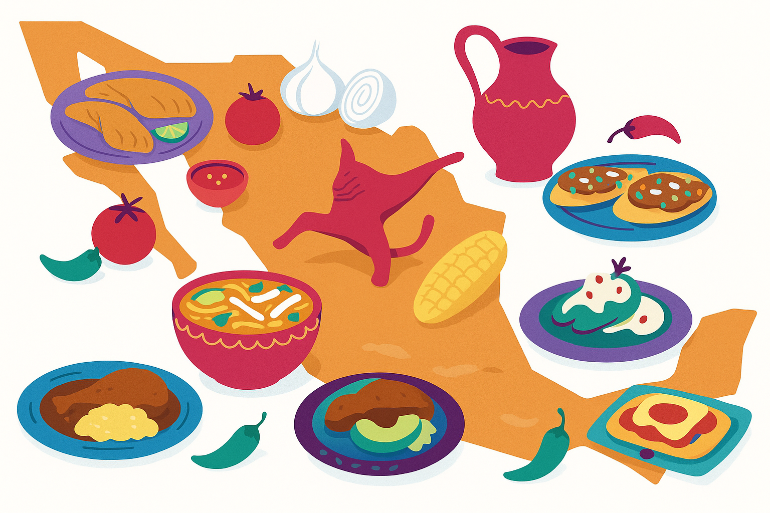 Dishes Tradicionales of Each State in México