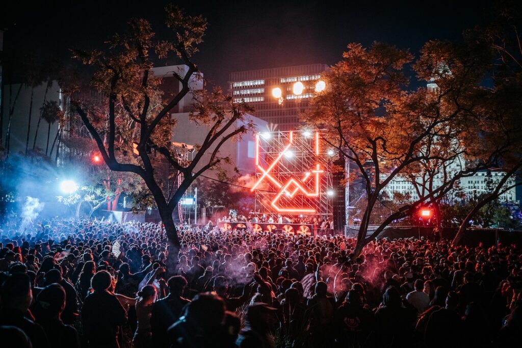 Resident Advisor Downtown Stage at Skyline Festival Los Angeles