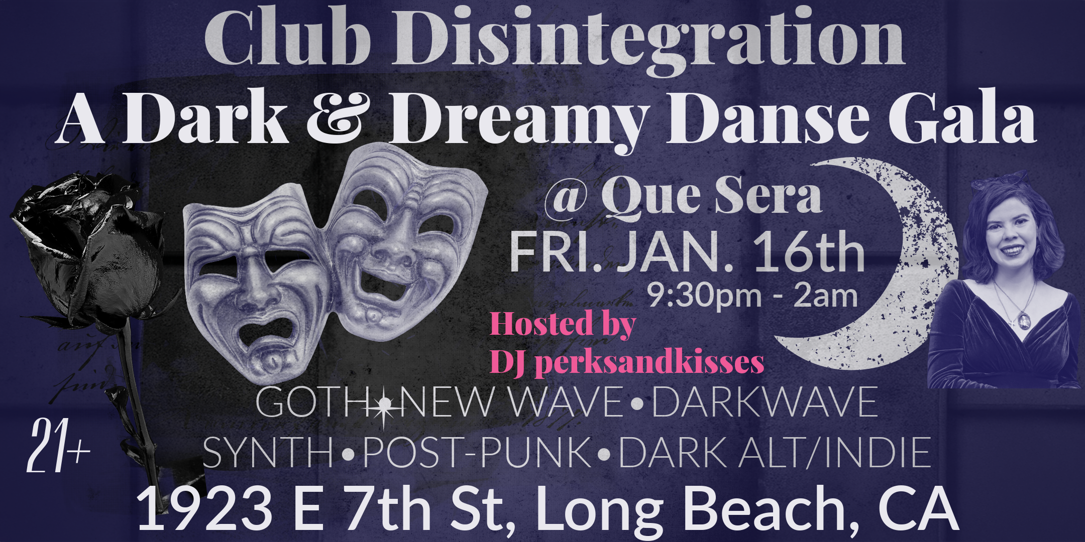 Club Disintegration @ QUE SERA: Goth, New Wave, Post-Punk, Synth, Darkwave