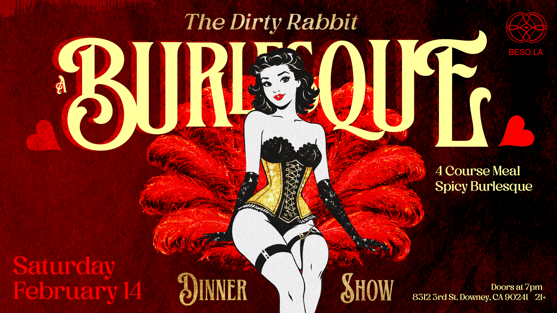 The Dirty Rabbit – A Burlesque Dinner Show On Valentines Day