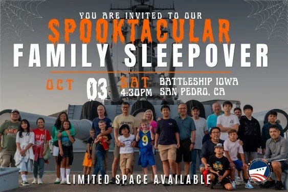 BATTLESHIP IOWA FAMILY SPOOKTACULAR SLEEPOVER